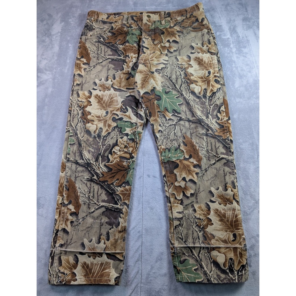 Wrangler Rugged Wear Vintage Advantage Timber Soft Camo Pants Men's 38x30 USA